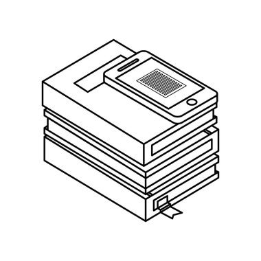 yığın ders kitapları ile smartphone