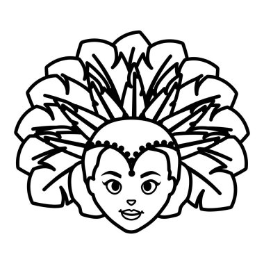 güzel Brezilyalı garota baş karakter