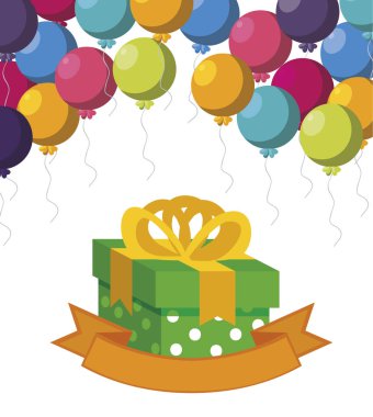 hediye kutusu balon helyumla mevcut