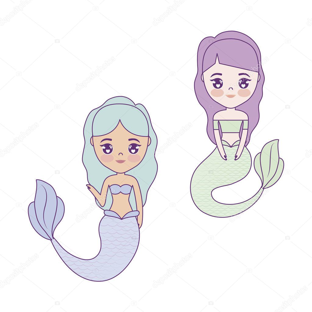 cute mermaids avatar character