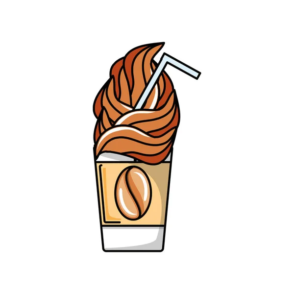 美味的奶昔咖啡 — 图库矢量图片