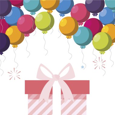 hediye kutusu balon helyumla mevcut