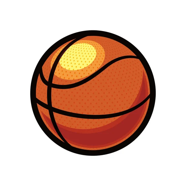 Baloncesto globo deporte icono — Vector de stock