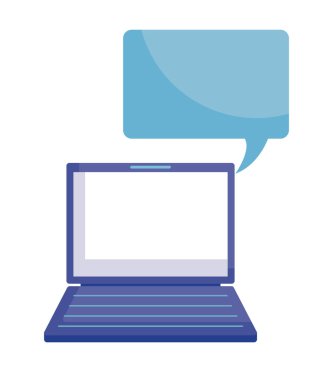 dizüstü bilgisayarınızla konuşma balonu