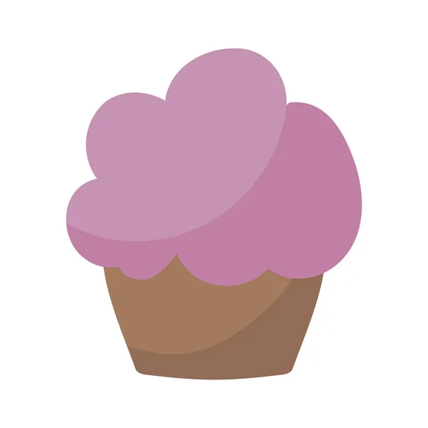 Délicieuse pâtisserie cupcake sucrée — Image vectorielle