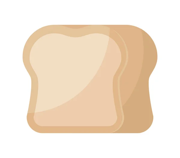 Delicioso ícone isolado pão — Vetor de Stock