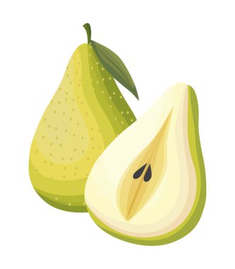 taze armut meyve izole simgesi