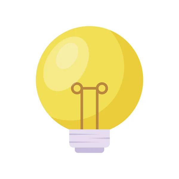 Light bulb isolated icon — Stock Vector