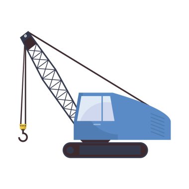 İnşaat vinç kamyon simgenin altında