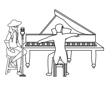 şarkıcı ve müzisyen çift karakter