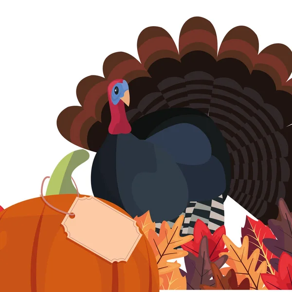 Gledelig thanksgiving – stockvektor