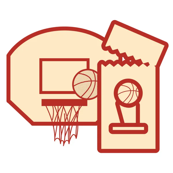 Koszykówka sport projekt — Wektor stockowy