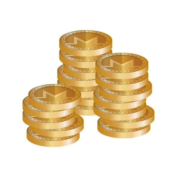 Kupie wirtualne monety z monero — Wektor stockowy