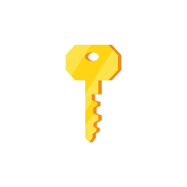 Clave de seguridad aislado icono — Vector de stock
