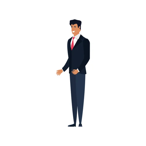 Biznesmen charakter elegancki avatar — Wektor stockowy