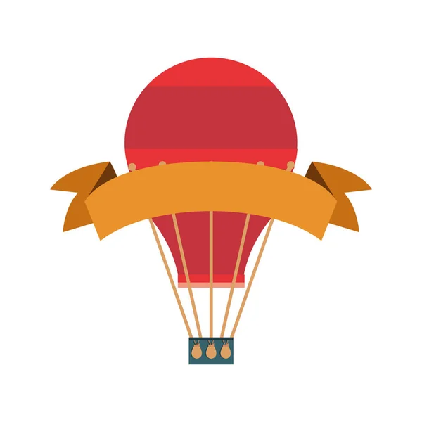 Varm luftballong menyfliksområdet — Stock vektor
