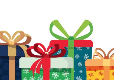 sarılmış hediye kutuları parti kutlama