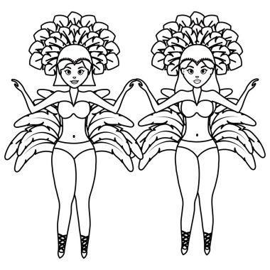 güzel Brezilyalı garotas karakterler