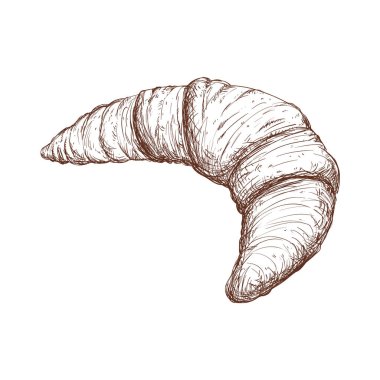 lezzetli kruvasan ekmek simgesi