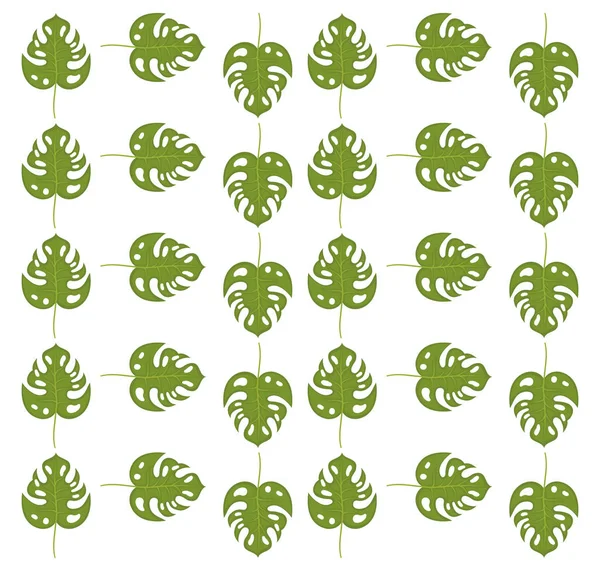 Tropiska löv ekologi mönster — Stock vektor