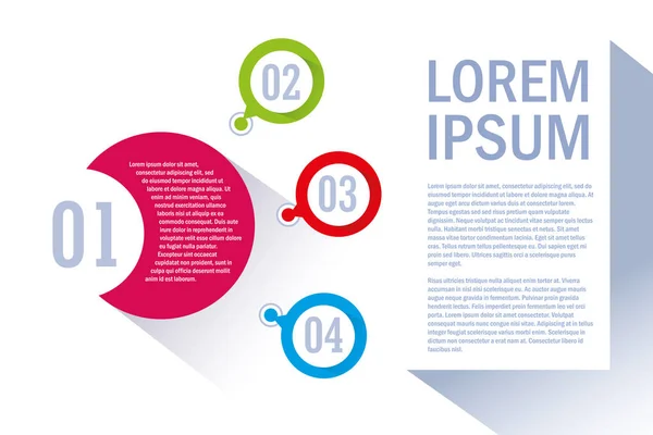 Infographic sayılar ve simgeler ile — Stok Vektör