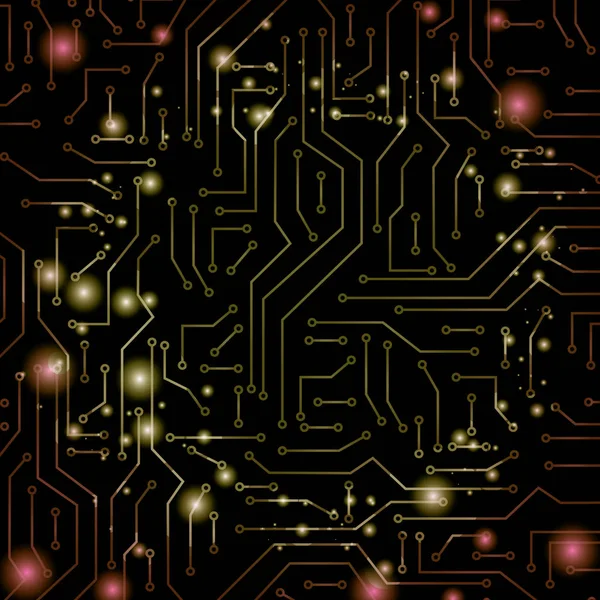 Circuit électronique modèle fond — Image vectorielle