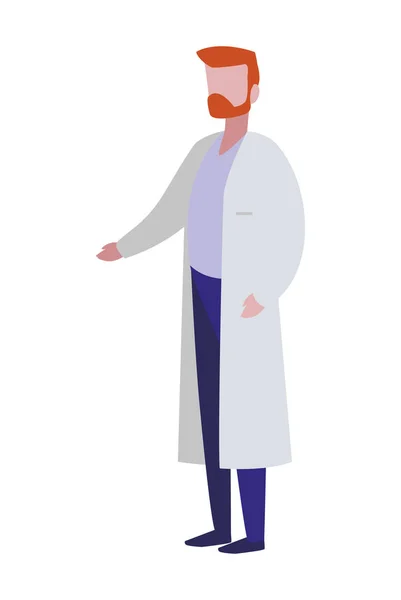 Masculin médecin caractère professionnel — Image vectorielle