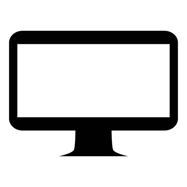 Stolní počítač izolované ikona — Stockový vektor