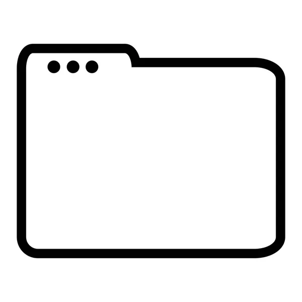 Folder document isolated icon — Stock Vector