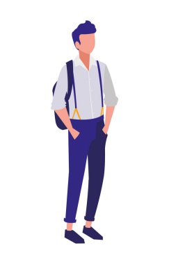 genç çocuk öğrenci modelleme