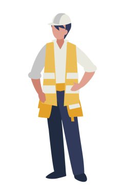 Sanayi işçisi avatar karakter