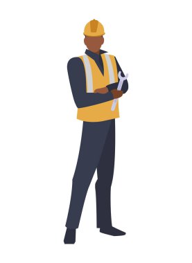 Araçlar avatar karakter ile sanayi işçisi