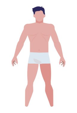 vücut adam boksörler karakteri ile