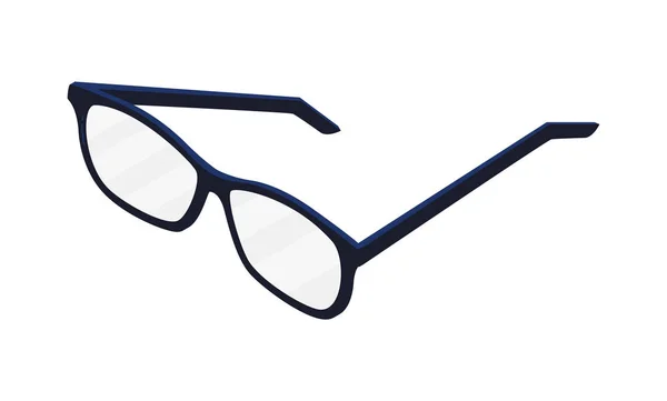 Szem szemüveg elszigetelt ikon — Stock Vector