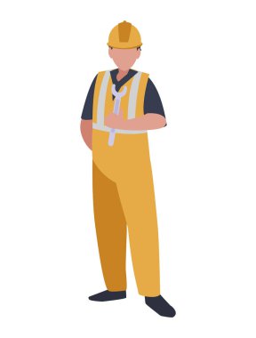 Sanayi işçisi avatar karakter