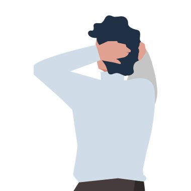 zarif işadamı arka avatar karakter