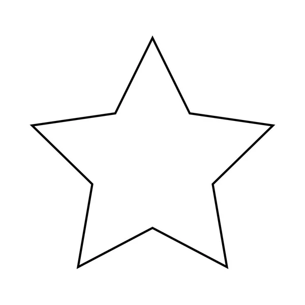 Étoile gagnante icône isolée — Image vectorielle