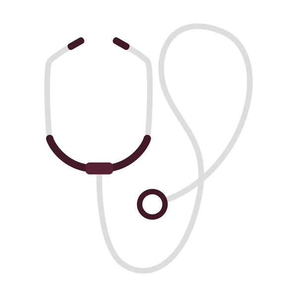 Zdravotní stetoskop izolované ikona — Stockový vektor