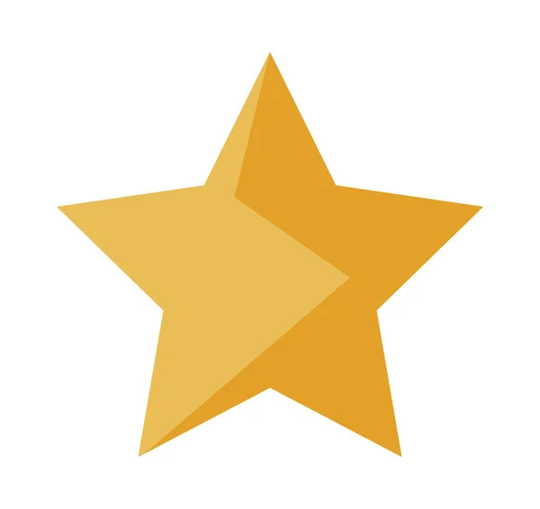 Vítězná ikona hvězdičky zlaté — Stockový vektor