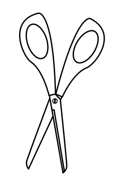 Izolované ikona nástroje nůžky — Stockový vektor