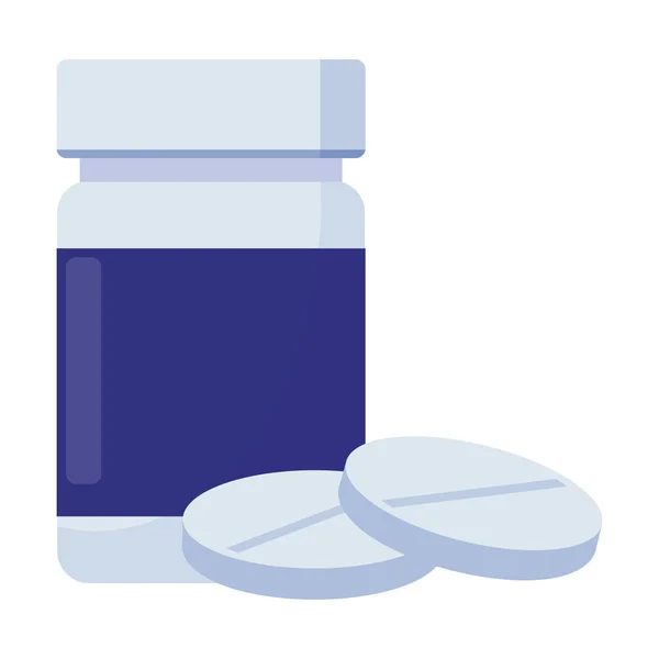 Medicine pot drugs icon — Stock Vector