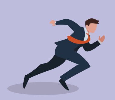 zarif işadamı çalışan avatar karakter