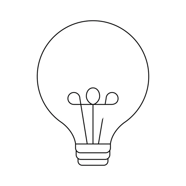 Geïsoleerde pictogram gloeilamp — Stockvector