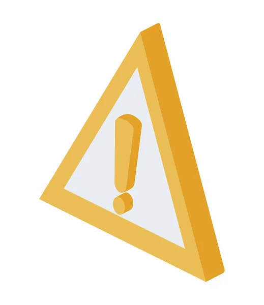 Ícone de triângulo de sinal de alerta — Vetor de Stock