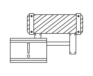 barikat ve uyarı ile sinyal