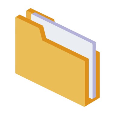 Belgeler klasörünü izole simgesi