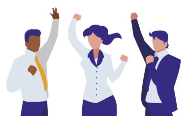 karakterler kutlamak zarif iş adamları