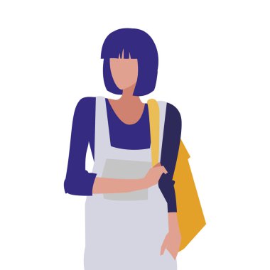 genç kız öğrenci modelleme