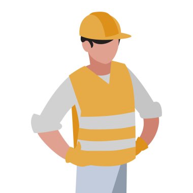 Sanayi işçisi avatar karakter