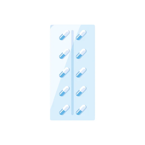 Drugs tablet geneeskunde pictogrammen — Stockvector
